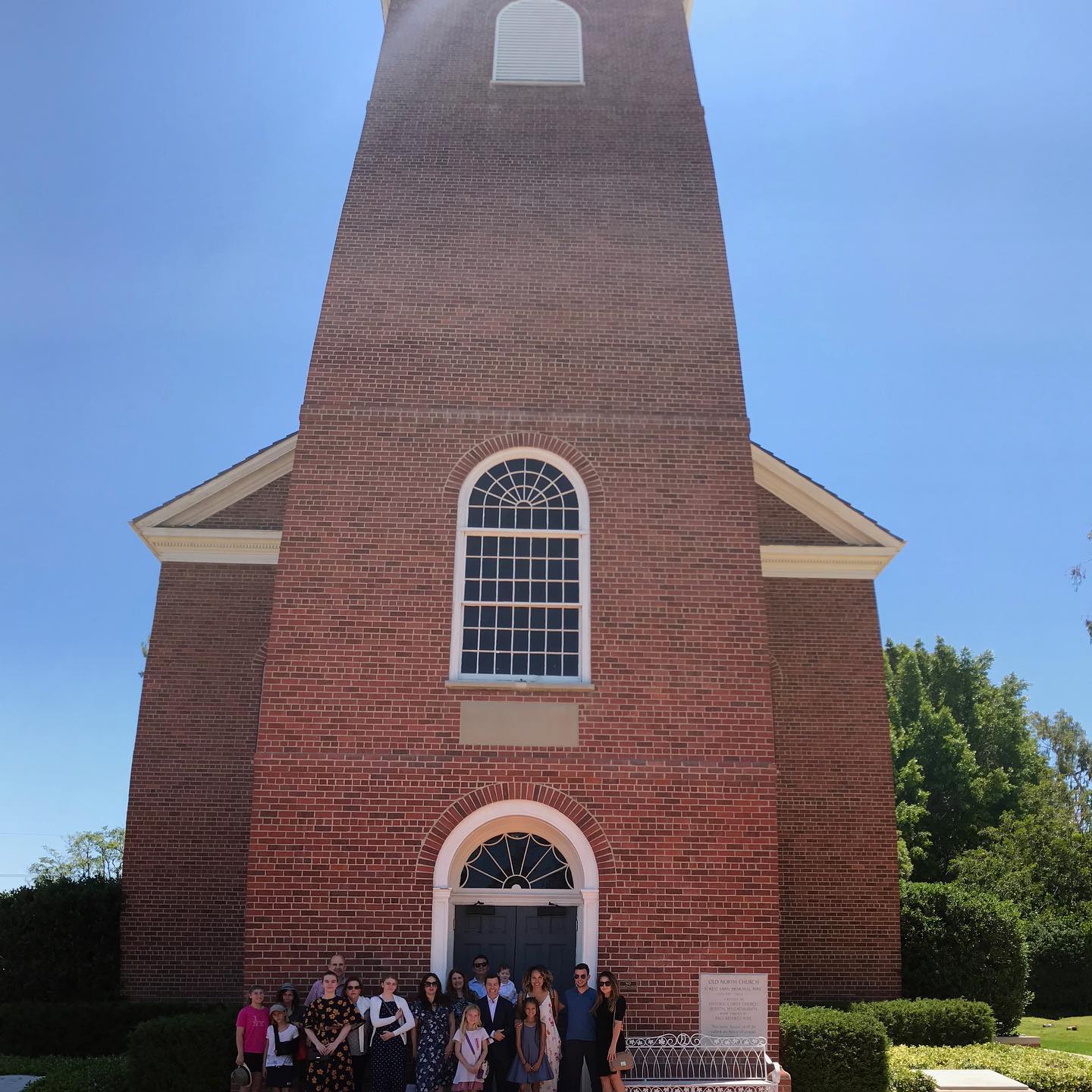 Remembering today the anniversary of that famous ride of Paul Revere. Here on the west coast we’re lucky enough to have an exact replica that we got to tour with our Children of the American Revolution. I wrote a fantastic parody song to commemorate this event... just need to find someone with some skills to actually record it. Anyone? Bueller?.....#childrenoftheamericanrevolution #oldnorthchurch #oneifbylandtwoifbysea #americanhistory #listenmychildrenandyoushallhear #neverforget