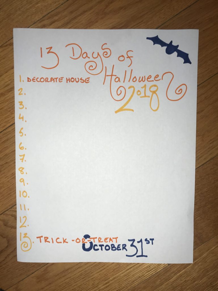 13 days of Halloween