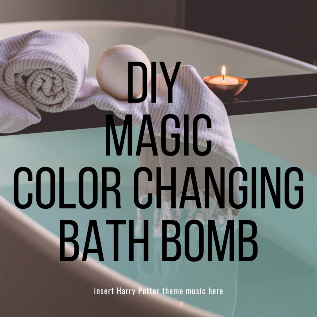 diy bath bomb color changing magical harry potter