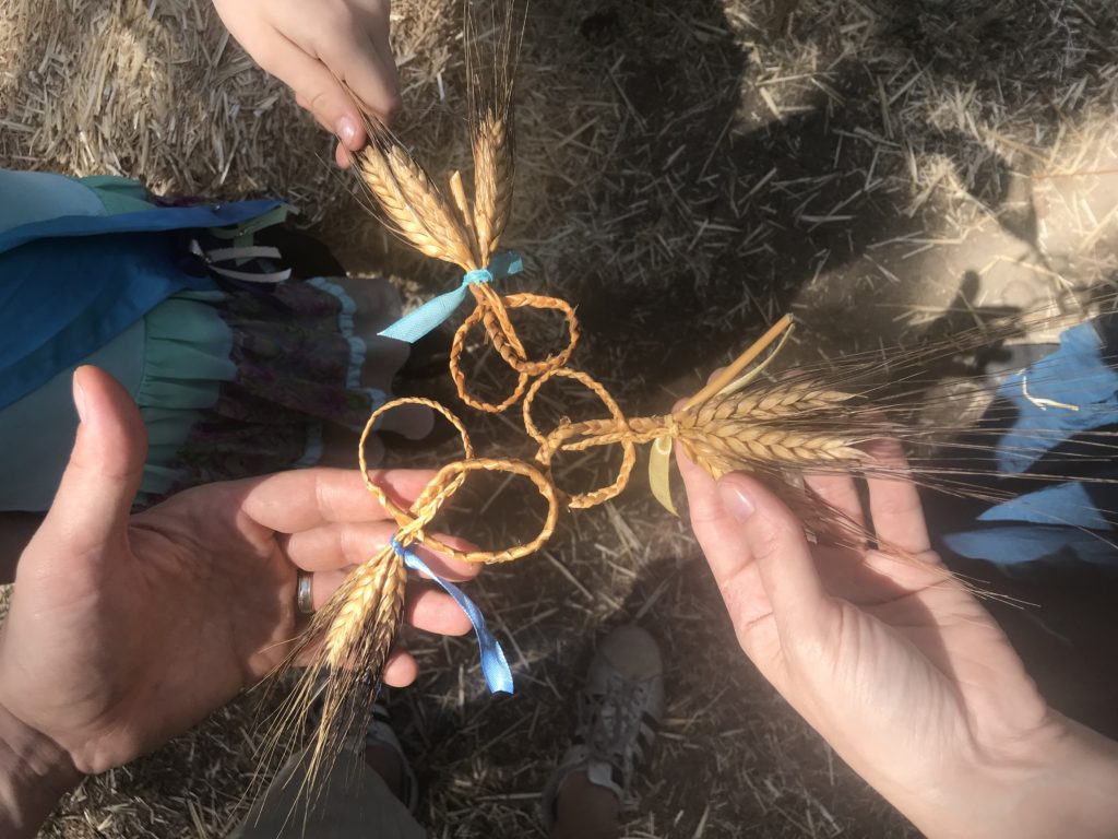 handmade wheat love knot