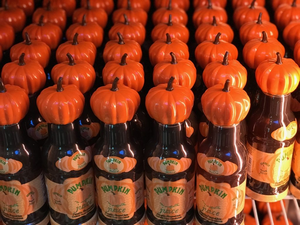 pumpkin juice by the bottle