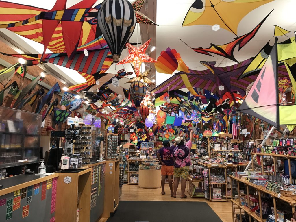 kite store historic Pearl Street Boulder Colorado