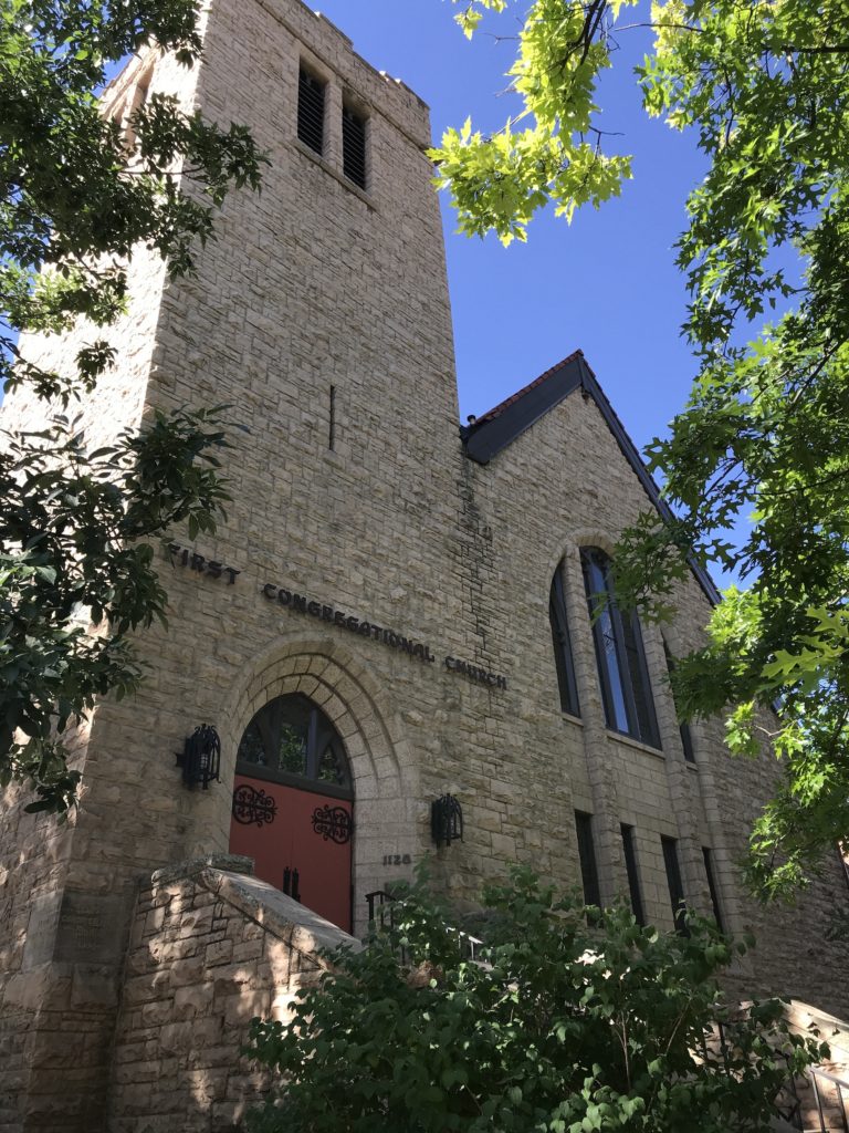 historic first congressional church of Boulder Colorado