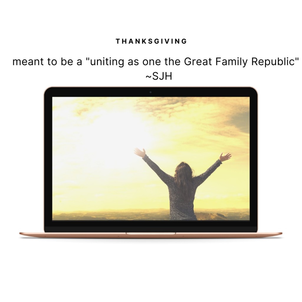 sarah josepha hale Thanksgiving history trivia this family blog