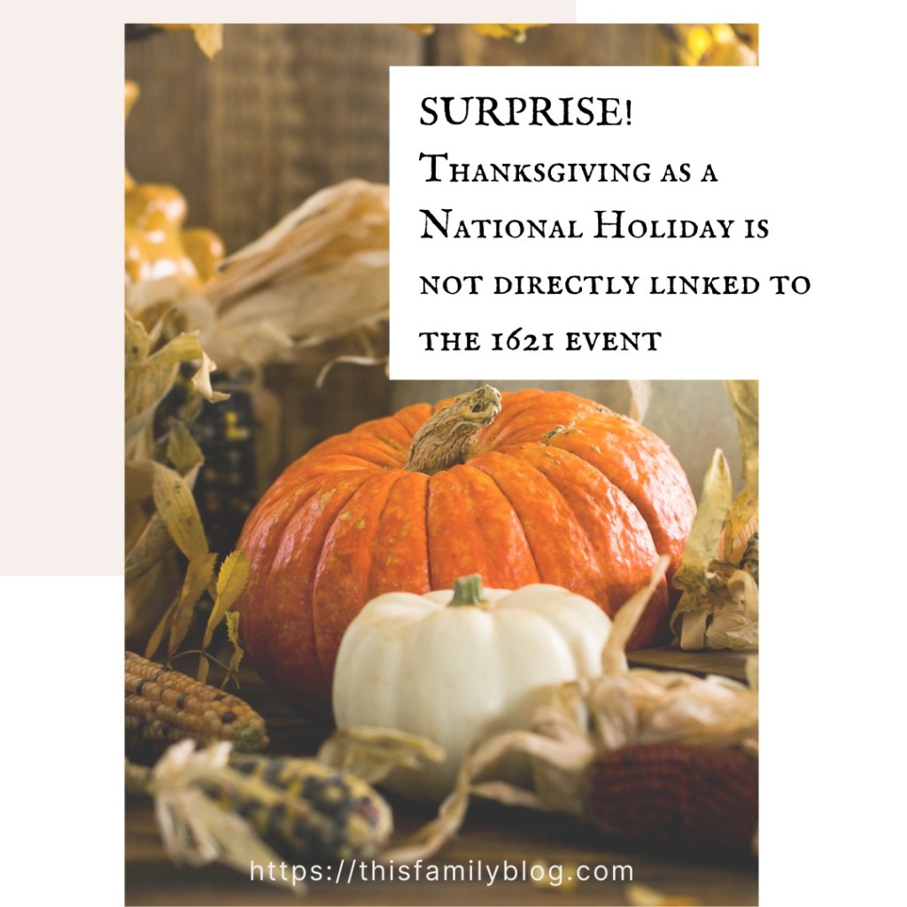 first Thanksgiving history trivia this family blog