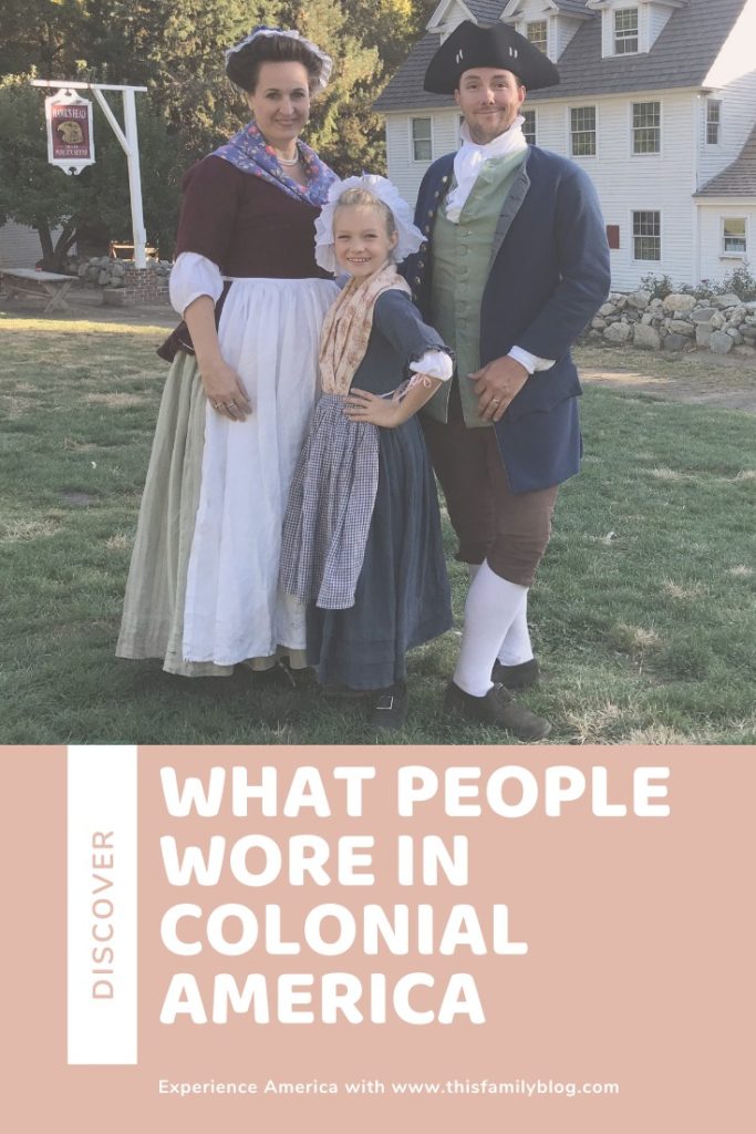 Eighteenth Century historical costume colonial family